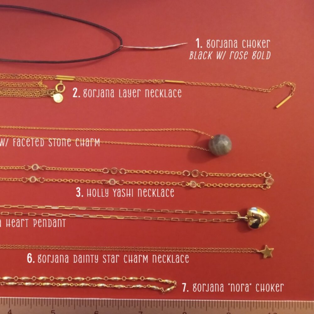 gorjana double-layer "y" necklace